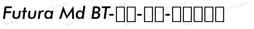 Futura Md BT-粗体-斜体字体转换